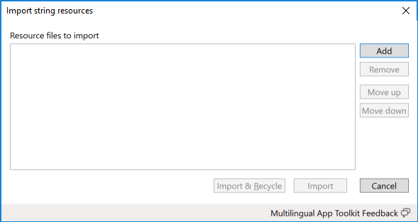 Import Translations Dialog
